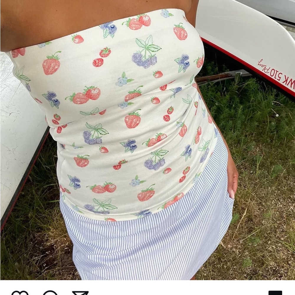 Tube top Summer berries Djerf Avenue